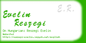 evelin reszegi business card